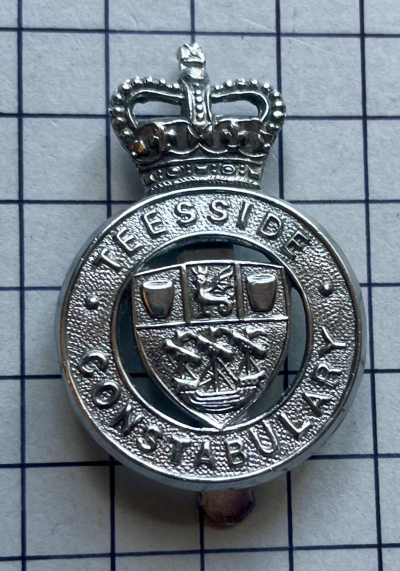 c1968-74 Teesside Constabulary Police Cap Badge