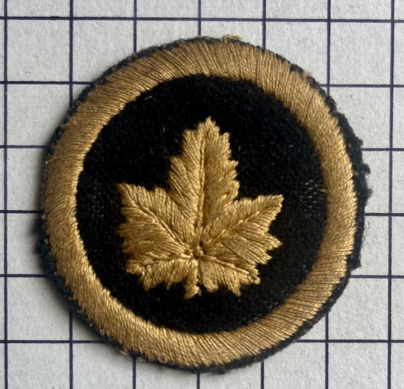 cWW2 Canada Military Headquarters (CMHQ) Embroidered Formation Sign Patch Badge