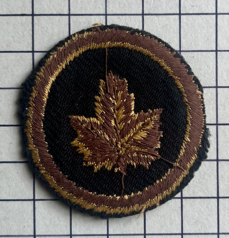 cWW2 Canada Military Headquarters (CMHQ) Embroidered Formation Sign Patch Badge