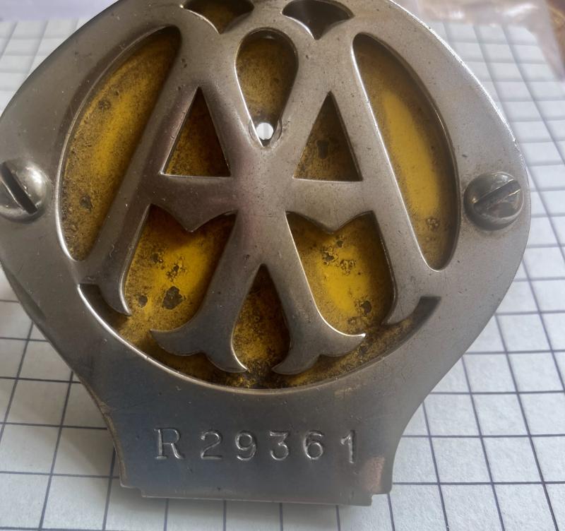 Pre-1980 Automobile Association (AA) of Rhodesia Car Badge