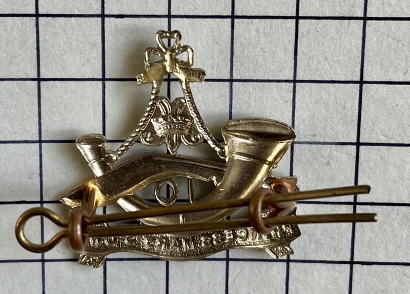 c1950s 10th Princess Mary's Own Gurkha Rifles White Metal Cap Badge