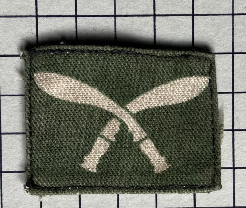 Post WW2 17th Gurkha Brigade Printed Cloth Formation Sign Patch Badge