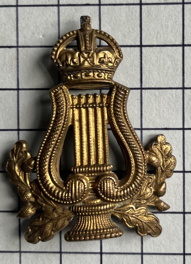 Pre-1953 British Army Bandsman Lyre Wreath King's Crown Proficiency Trade Sleeve Badge