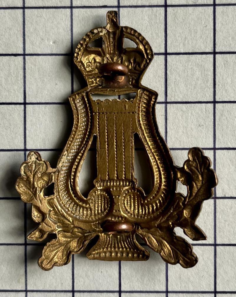 Pre-1953 British Army Bandsman Lyre Wreath King's Crown Proficiency Trade Sleeve Badge