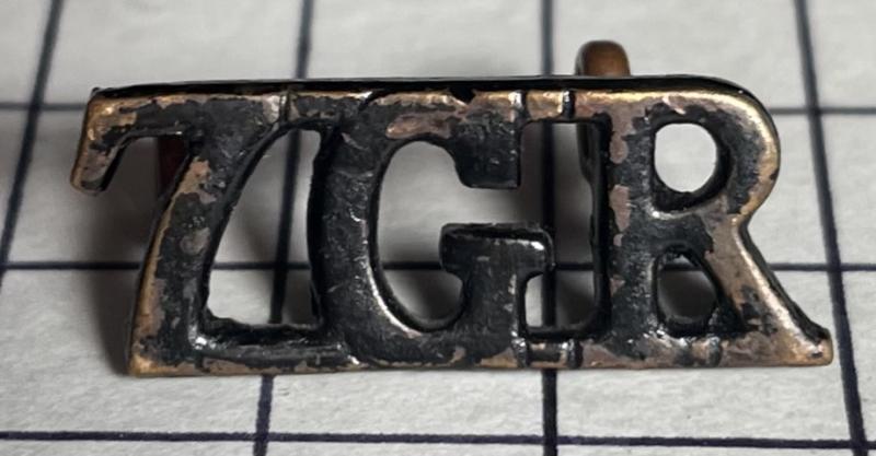 7th Duke of Edinburgh's Own Gurkha Rifles Blackened Brass Shoulder Title