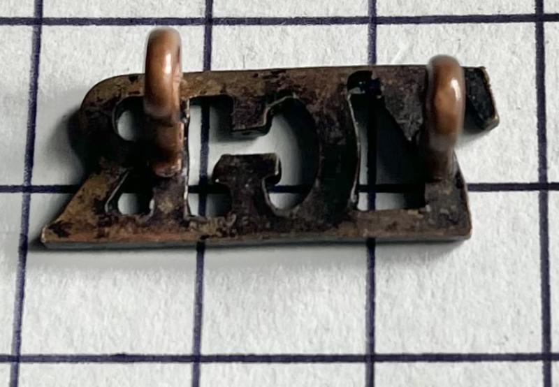 7th Duke of Edinburgh's Own Gurkha Rifles Blackened Brass Shoulder Title