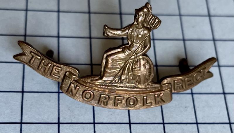 Pre-1933 The Norfolk Regiment Officer Service Dress Collar by Ludski