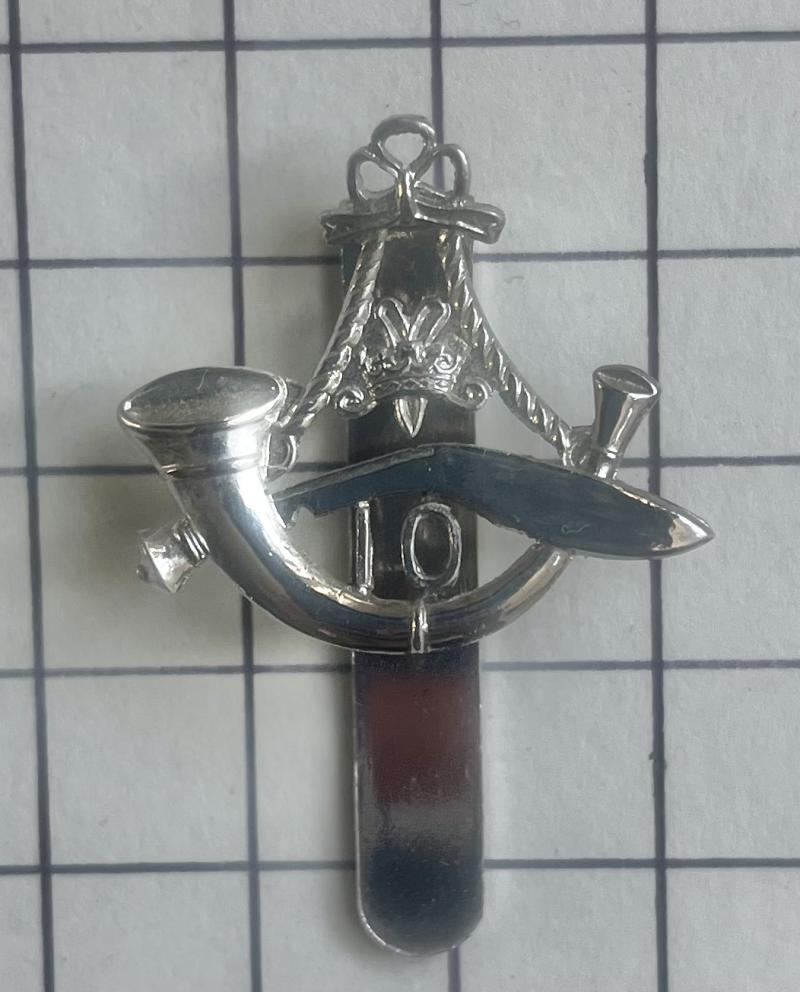 The 10th Princess Mary's Own Gurkha Rifles Chrome Beret Size Cap Badge