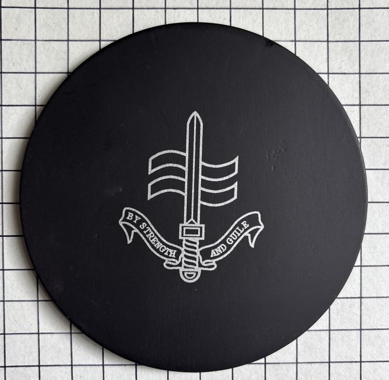 Special Boat Service (SBS) Slate Coaster 'Official' Merchandise Badge to Centre