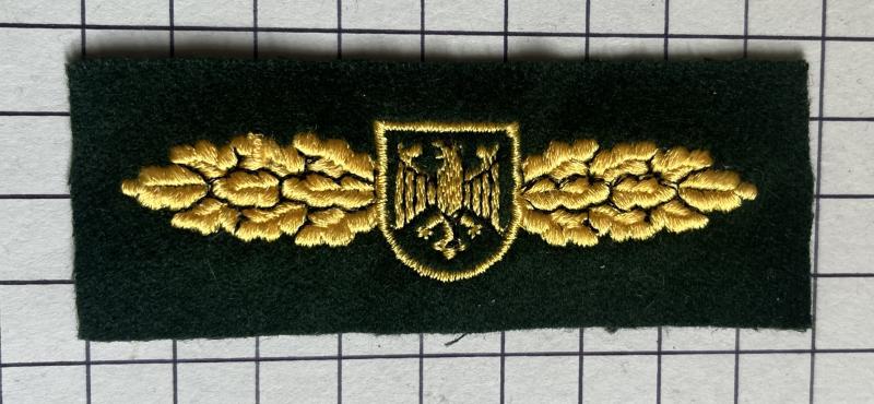 German Deutsch Grenzschutzgruppe GSG 9 Cloth Chest Badge Special Forces