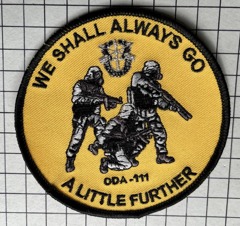 American 1st Special Forces (SF) Group US Operational Detachment A-111 A Company 1st Battalion Cloth Badge