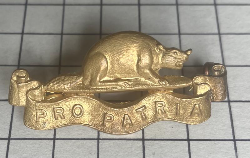 Royal Canadian Regiment (RCR) VRI Collar Badge