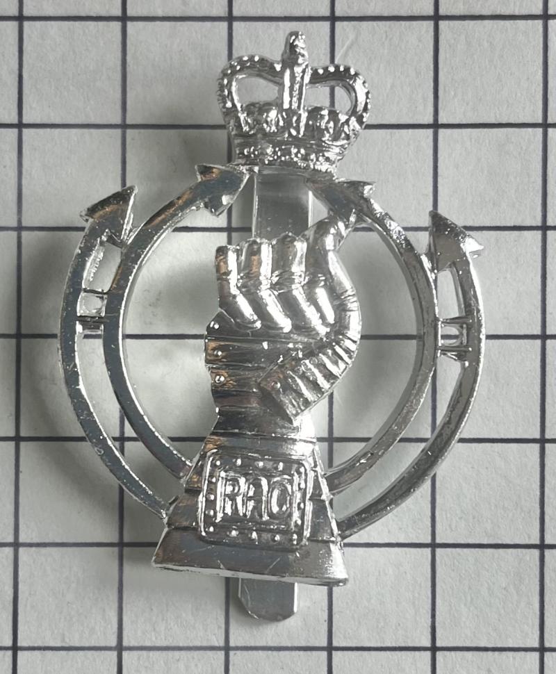 Royal Armoured Corps (RAC) Anodised Aluminium Cap Badge
