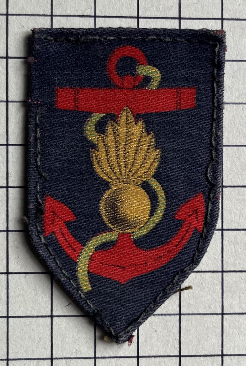 c1940-45 Royal Marines (RM) Engineers (RME) Printed Formation Sign Badge Patch