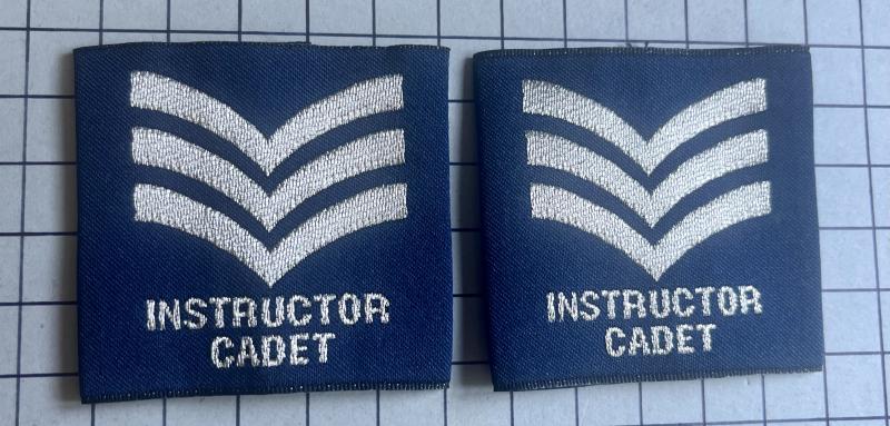 Air Training Corps (ATC) Sergeant Instructor Slip-On Shoulder Badge Pair Titles