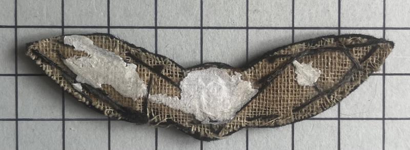 cWW2 2nd Glider Pilot Regiment (GPR) Padded Wing Brevet Cloth Badge