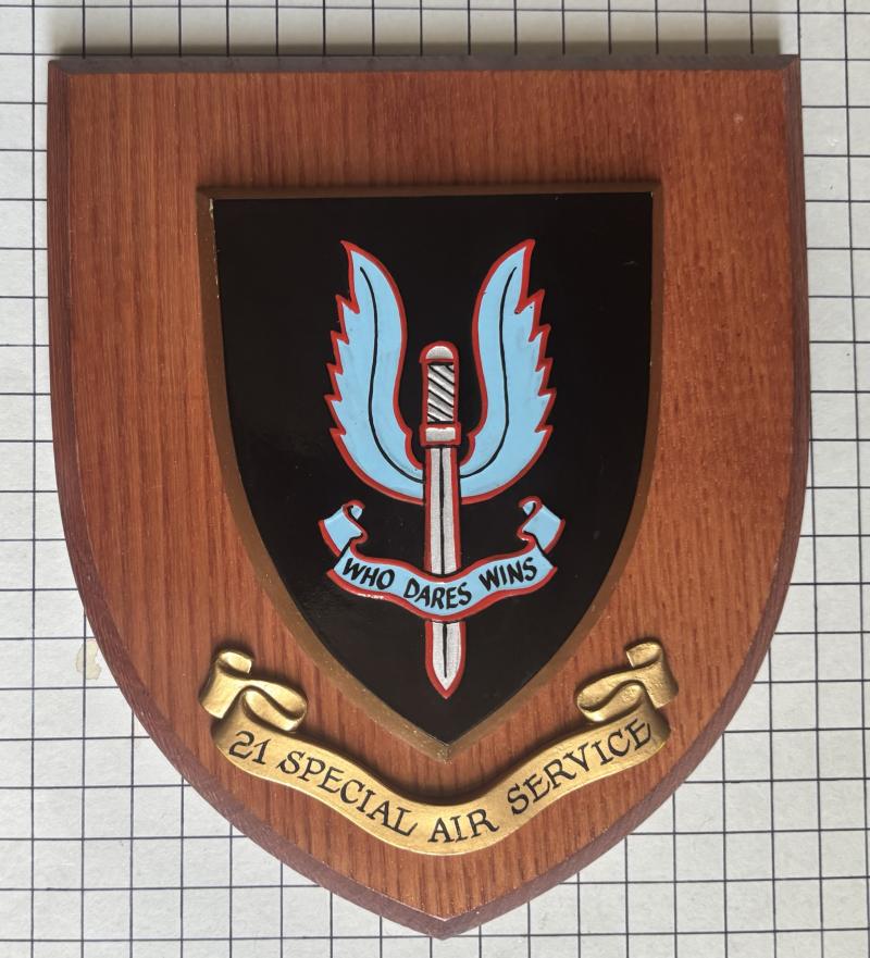 Vintage The 21 Special Air Service (S.A.S) Regiment (Artists) (Reserve) Wall Plaque
