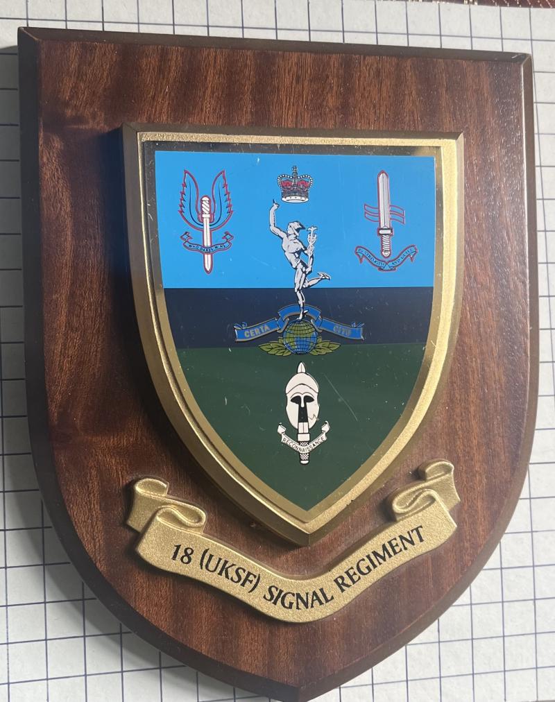 Official 18 United Kingdom Special Forces (UKSF) Signals Regiment Plaque SAS SRR SBS