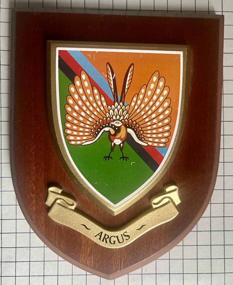 Official 'Argus' 14 Int Coy Wall Plaque