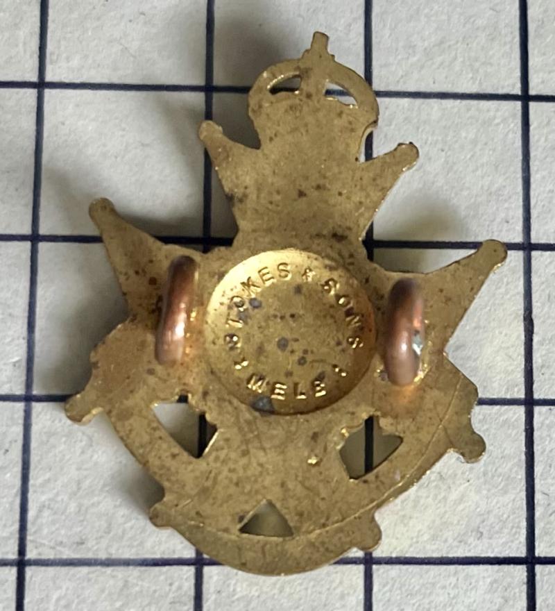 c1912-21 New Zealand Signal Corps (NZ Engineers) Collar Badge