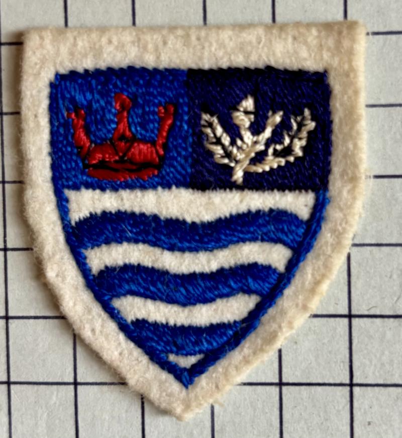 Vintage Loftus Rosecroft School Redcar Cleveland Cloth Cap Badge