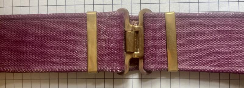 c1950s Malayan Period Purple Blanco Special Air Service (SAS) & Parachute Regimental Colour '37 Pattern Webbing Belt