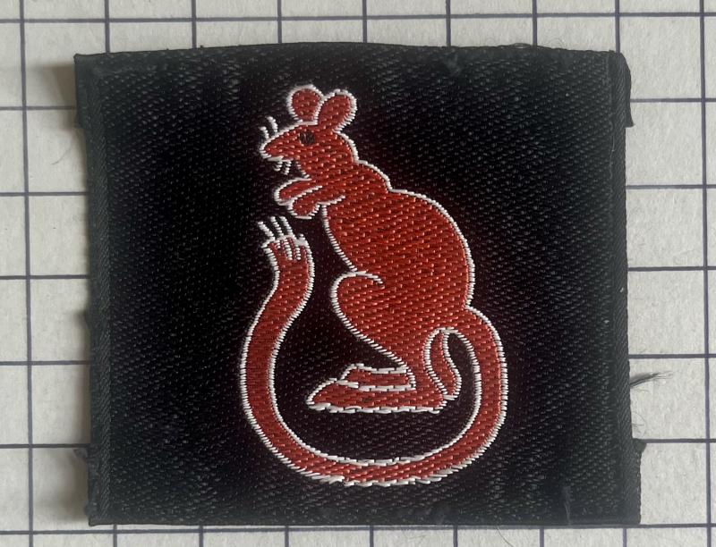 Post WW2 7th Armoured Division Formation Sign Desert Rat Patch