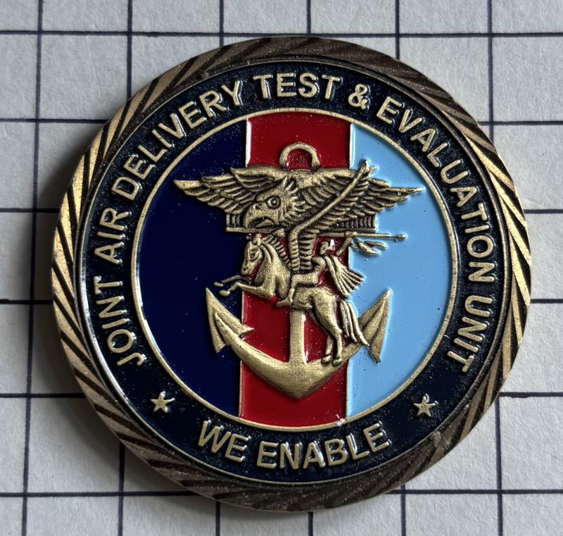 c2013 Joint Air Delivery Trials & Evaluation Unit (JADTEU) Challenge Coin