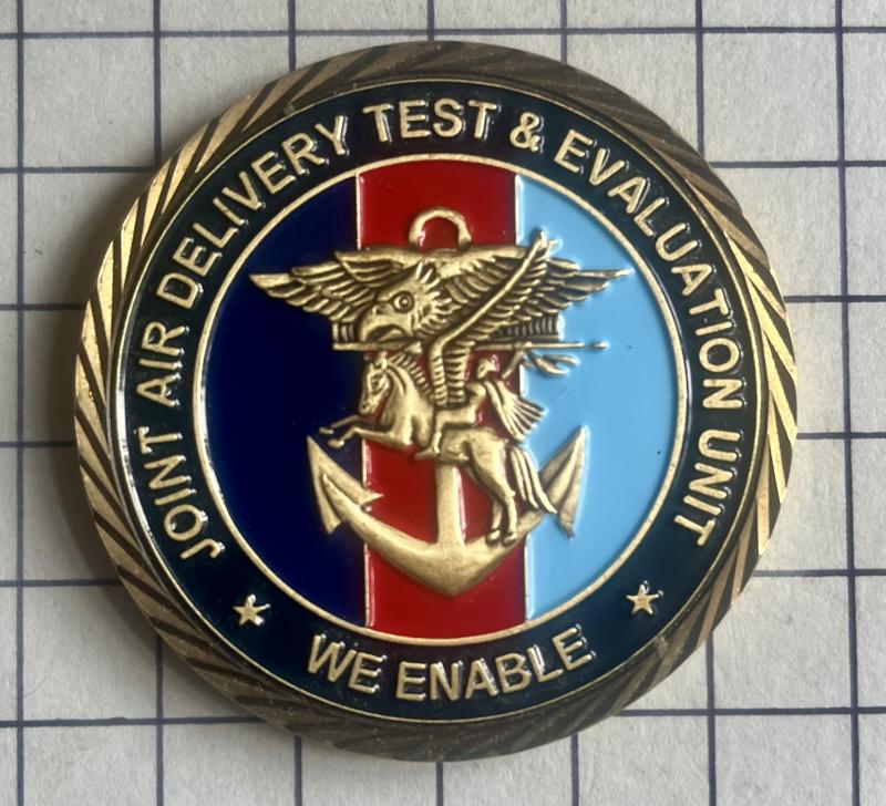 c2013 Joint Air Delivery Trials & Evaluation Unit (JADTEU) Challenge Coin