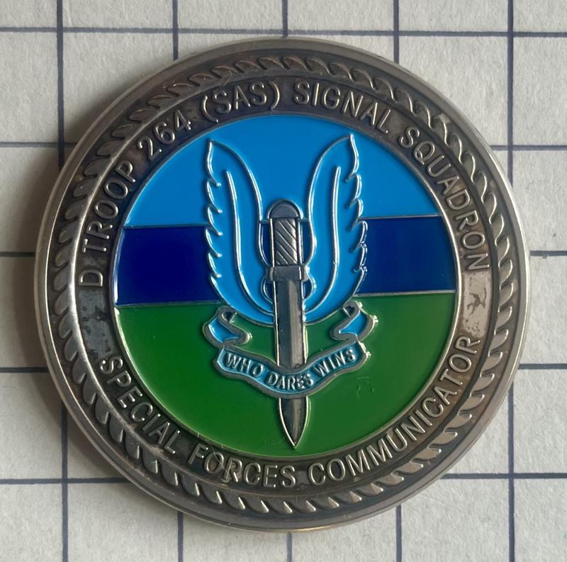 c2011 D Troop 264 Special Air Service (SAS) Signal Squadron Challenge Coin