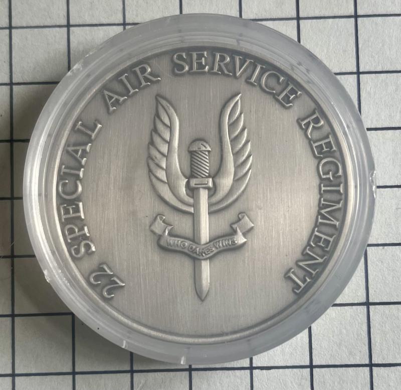 c2015 'Official' 22 Special Air Service (SAS) Challenge Coin Football Sports Club Stirling Pilgrims FC