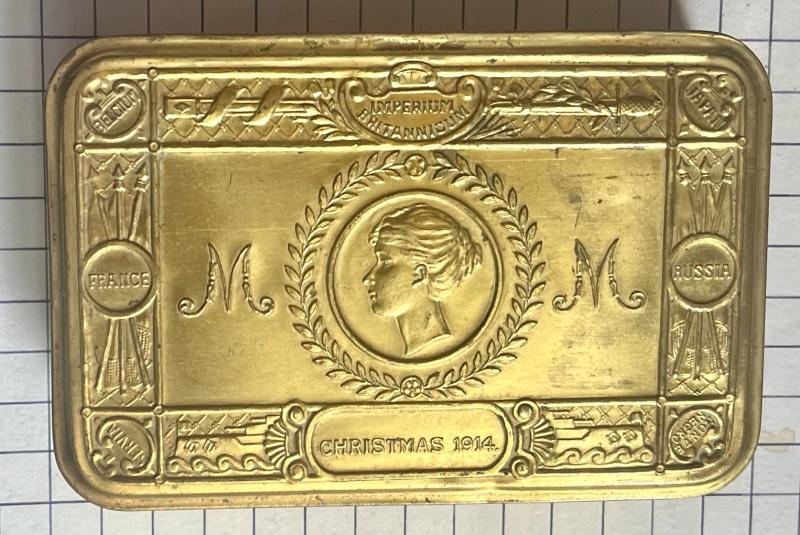 1914 Christmas / Xmas Princess Mary Brass Tin / Box 'Type 2'