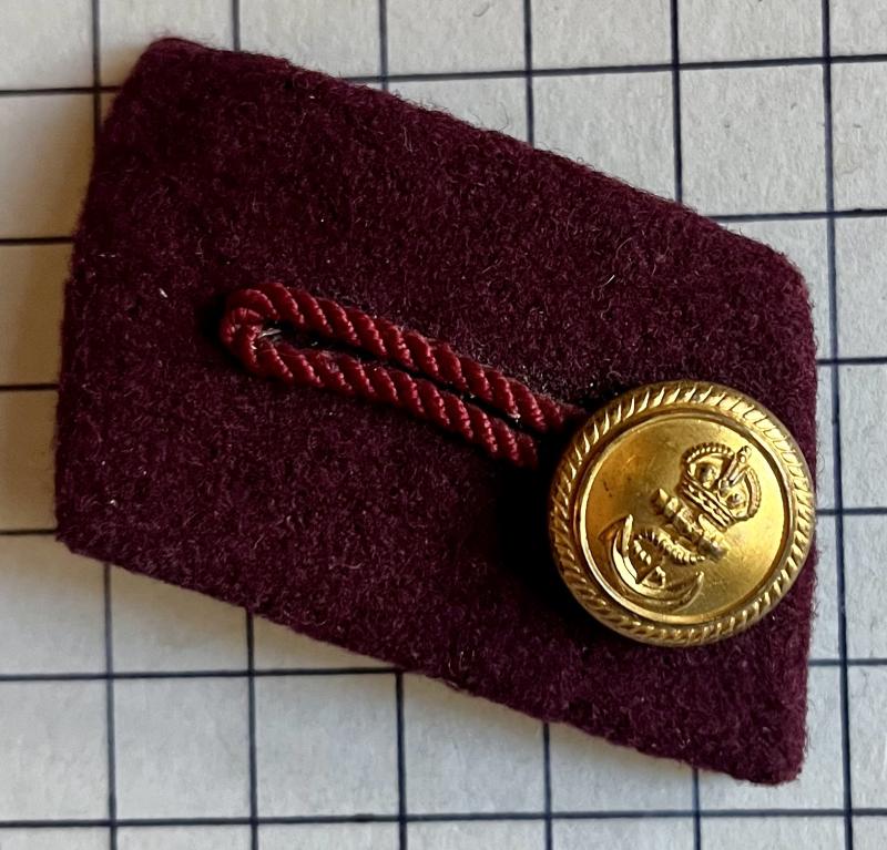 c1921-51 Royal Naval Volunteer Reserve (RNVR) Collar Patch Tab Badge