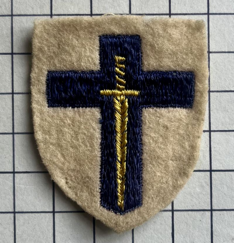 cWW2 2nd Army Formation Sign Cloth Patch Badge