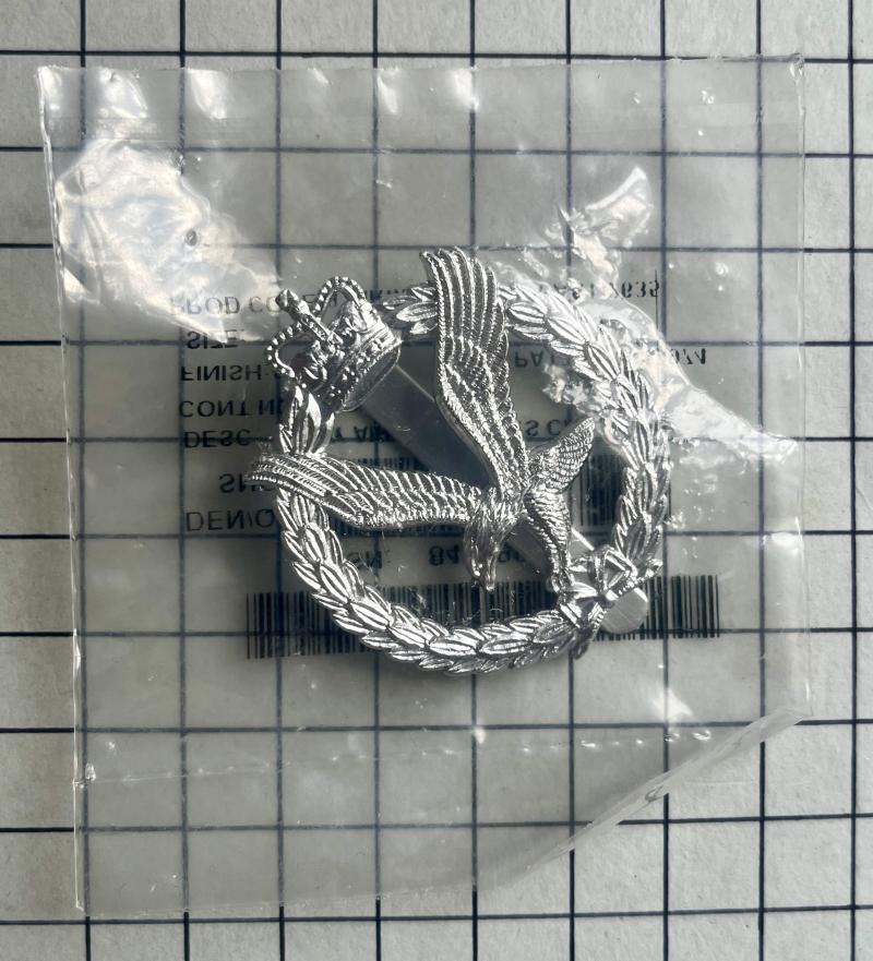 c2015 Army Air Corps (AAC) British Anodised Aluminium Cap Badge Sealed in Packet