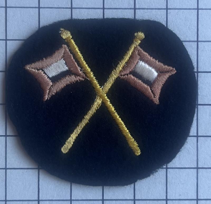 cWW2 German Navy Kriegsmarine Signals Cloth Ratings Arm Badge