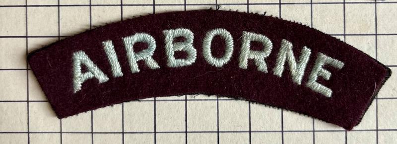 cWW2 British Airborne Forces Cloth Shoulder Title Badge Patch