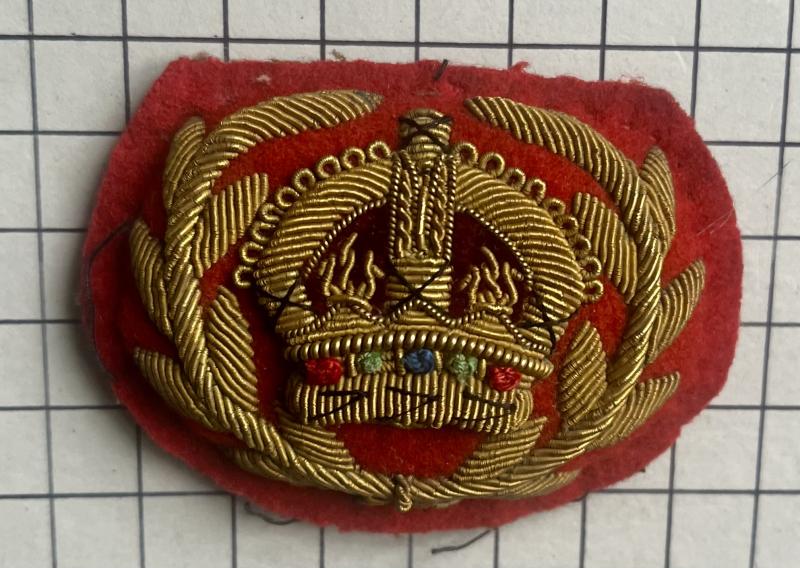cWW2 British Army Warrant Officer Class 2 (WO2) RQMS Royal Artillery, Inf etc Padded Rank Badge Patch