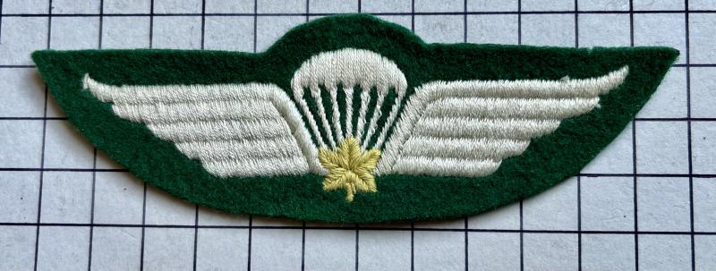 cWW2 Canadian Type 6 Parachute Cloth Qualification Wing,