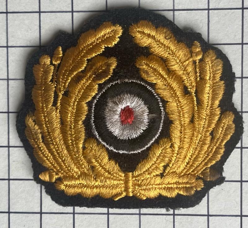 cWW2 NCO's Kriegsmarine German Navy Naval Visor Cap Cockade (Eichenlaubkranz und Korkade für Schirmmütz) Badge