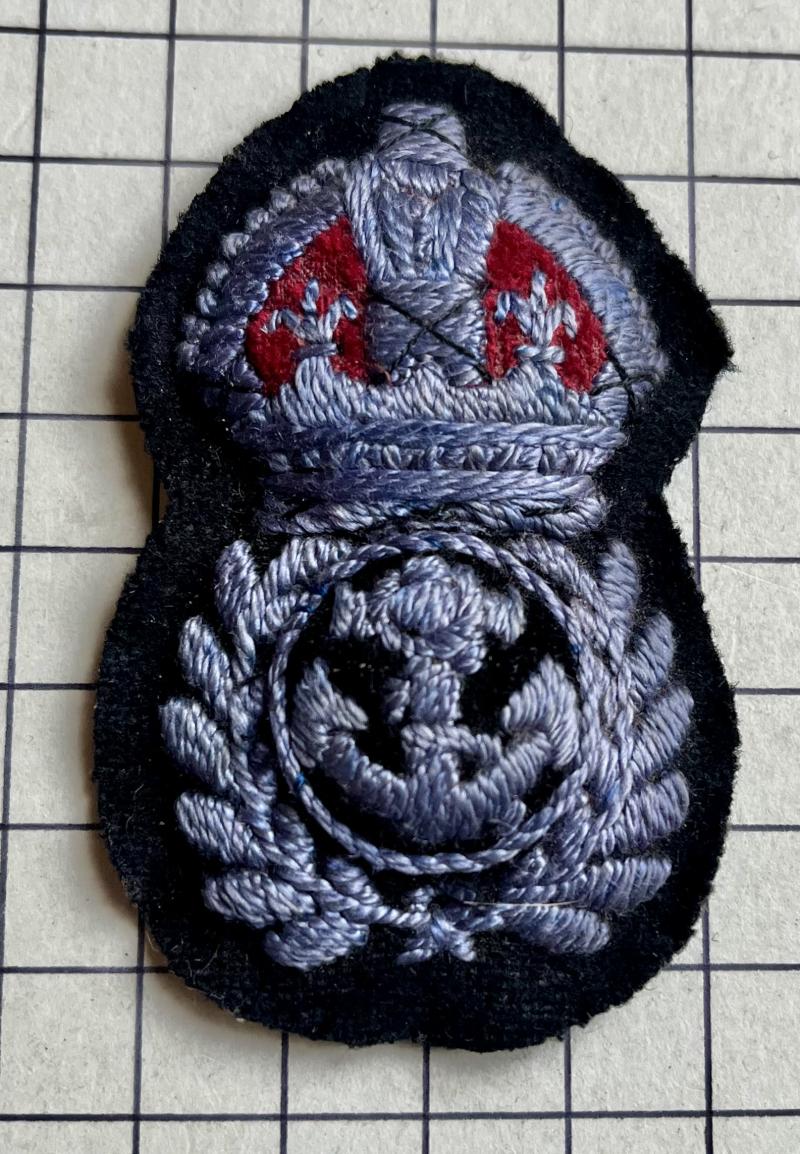 cWW2 Rare Women's Royal Naval Service (WRNS) Chief Petty Officer (CPO) Cap Badge
