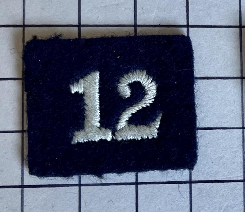 Bristol '12' Group Royal Observer Corps (ROC) Arm Badge Patch