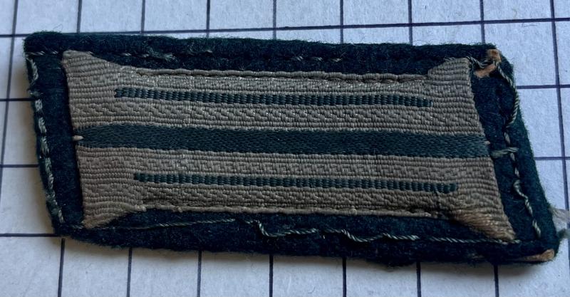 cWW2, Mid-War German Army WH (Heeres) 'Standard-Issue'-Pattern Cloth Collar Tab Patch Badge (Einheitskragenspiegel)