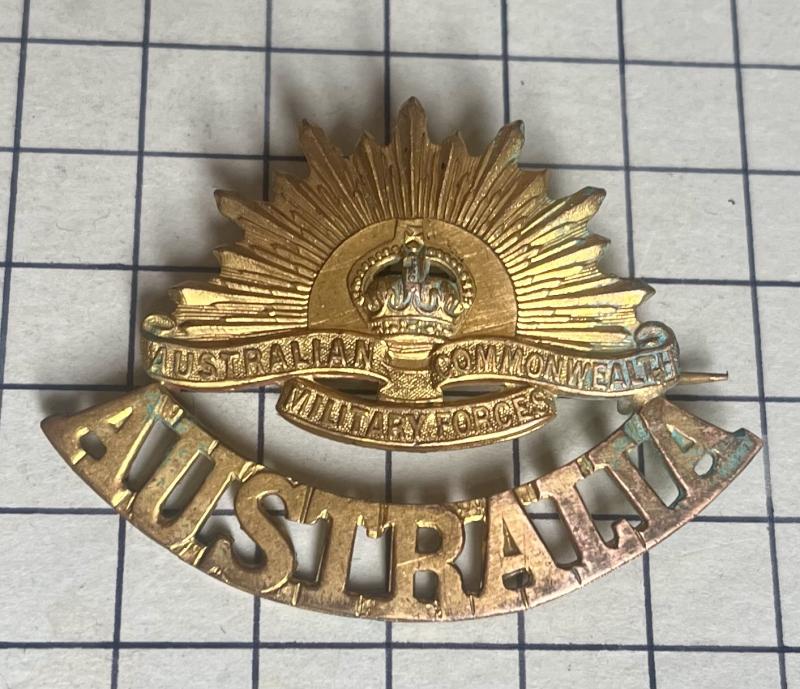 cWW1 Australia Australian Forces Sweetheart Pin Badge 'Rising Sun'