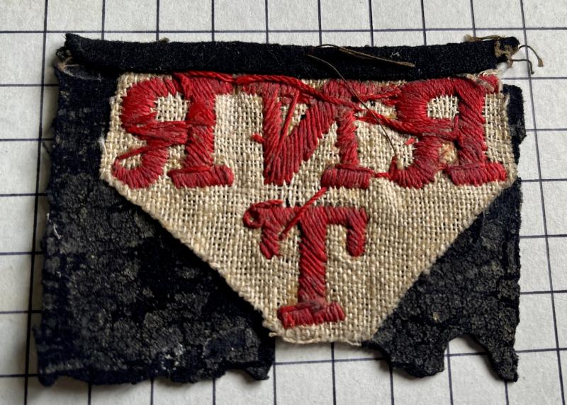 cWW1 Royal Navy Reserve (RNR) Trawler Section Cloth Arm Patch Badge
