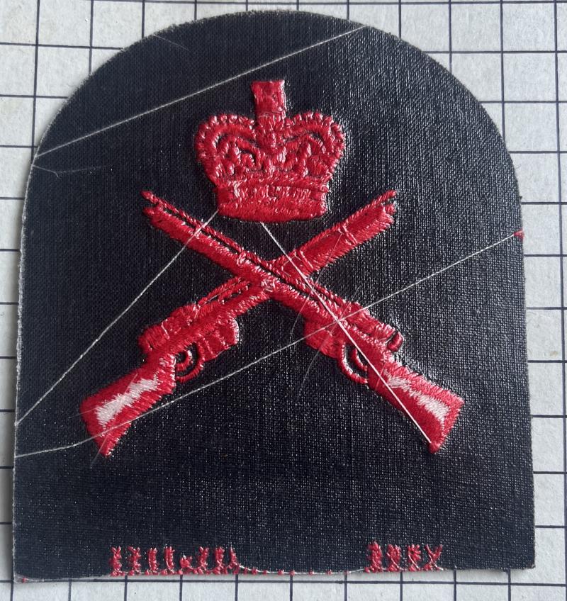 Royal Marines (RM) Platoon Weapons Instructor (PWI) Specialist Qualification Patch Badge