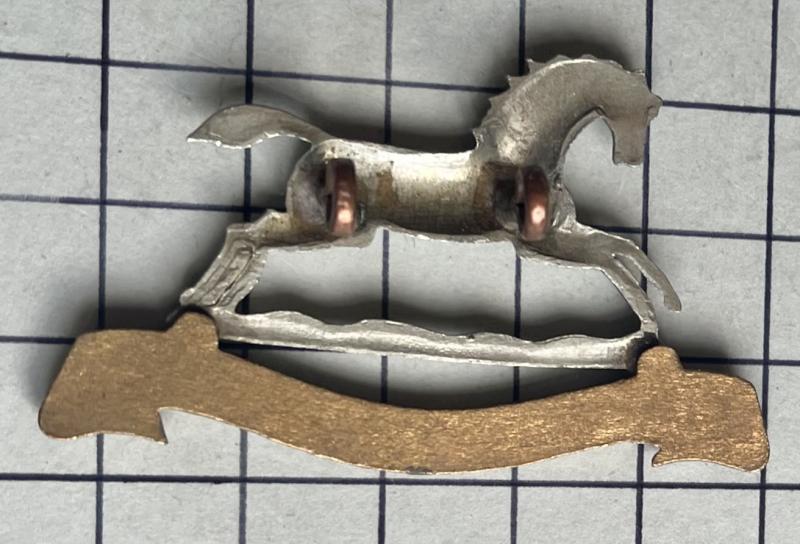 c1930-58 The 3rd (The King's Own) Hussars Bi-Metal Other Rank's Cap Badge