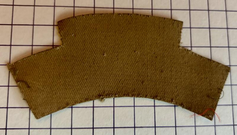 cWW2 Canadian Armoured Corps (CAC) Printed Cloth Shoulder Title Badge