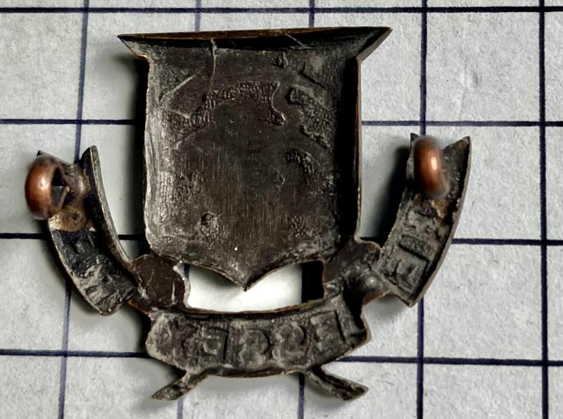 The Essex Regiment Officer's OSD Bronze Collar Badge