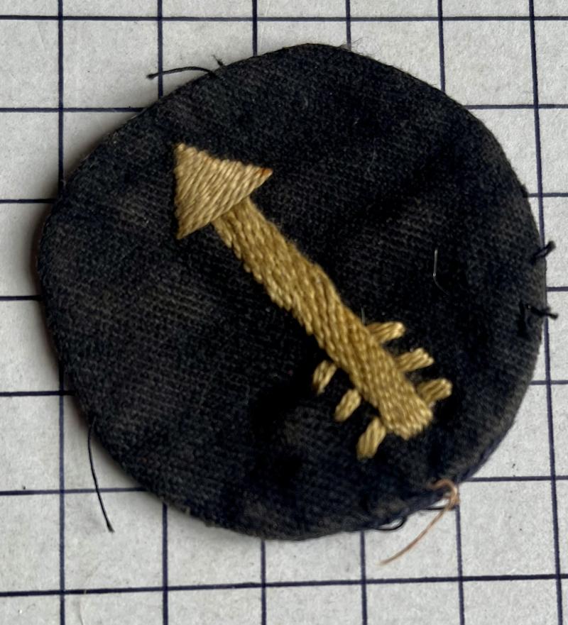 cWW2 The 7th Indian Infantry Division Cloth Formation Sign Badge Patch